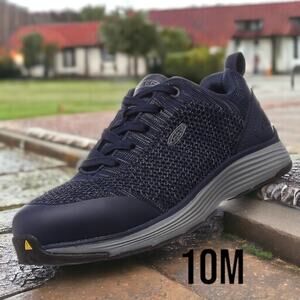 Keen Womens size 10M Sparta Blue Grey Alloy Toe Work Shoes ~ runs small